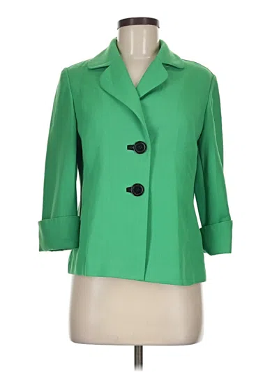 Pre-owned Dressbarn Blazer Jacket In Green