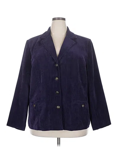 Pre-owned Dressbarn Blazer Jacket In Purple