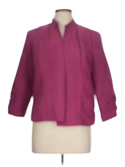 Pre-owned Dressbarn Blazer Jacket In Purple