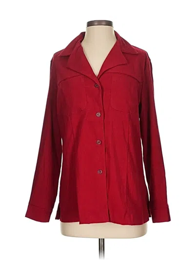 Pre-owned Dressbarn Blazer Jacket In Red