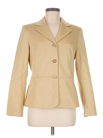 Pre-owned Dressbarn Blazer Jacket In Tan