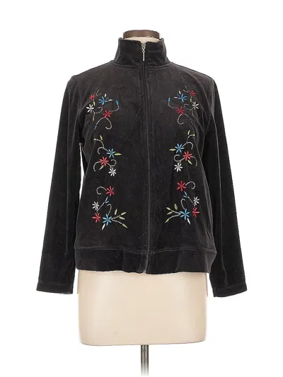 Pre-owned Dressbarn Cardigan Sweater In Black