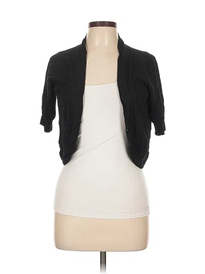 Pre-owned Dressbarn Cardigan Sweater In Black