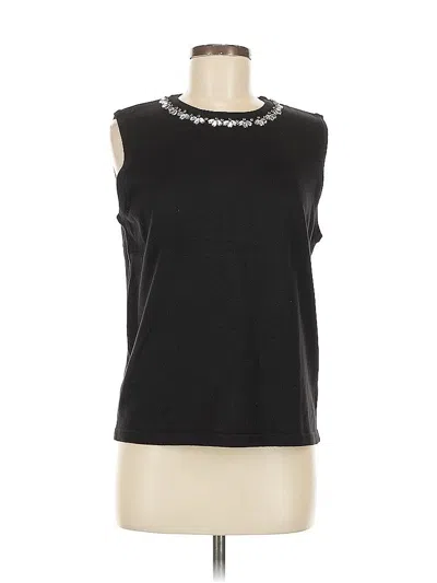 Pre-owned Dressbarn Cardigan Sweater In Black