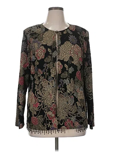 Pre-owned Dressbarn Cardigan Sweater In Black