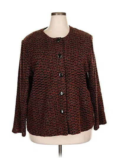 Pre-owned Dressbarn Cardigan Sweater In Black