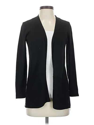 Pre-owned Dressbarn Cardigan Sweater In Black