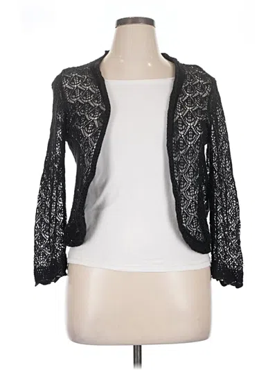 Pre-owned Dressbarn Cardigan Sweater In Black