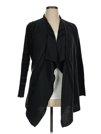 Pre-owned Dressbarn Cardigan Sweater In Black