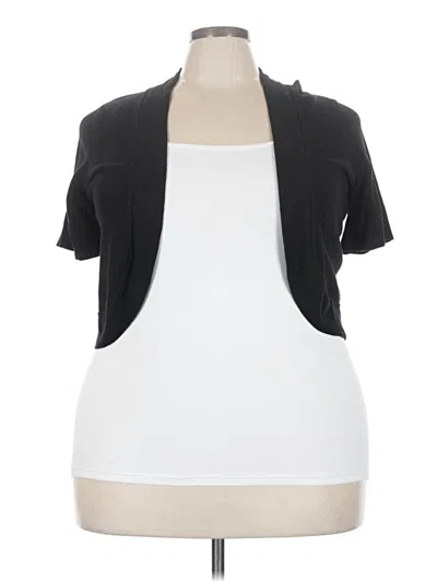 Pre-owned Dressbarn Cardigan Sweater In Black