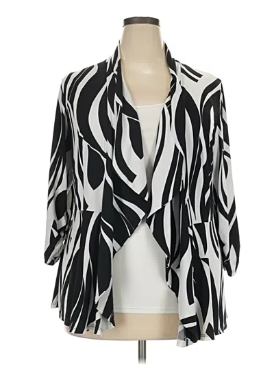 Pre-owned Dressbarn Cardigan Sweater In Black