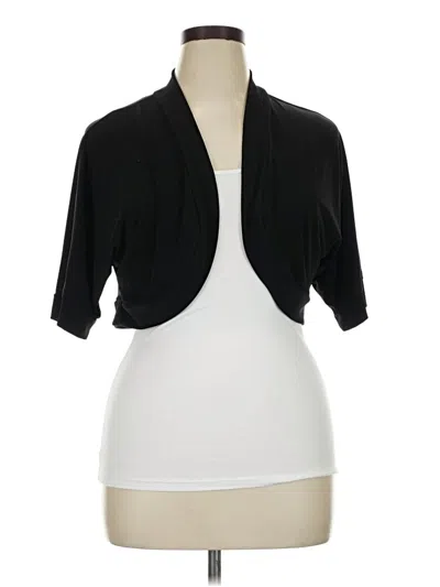 Pre-owned Dressbarn Cardigan Sweater In Black