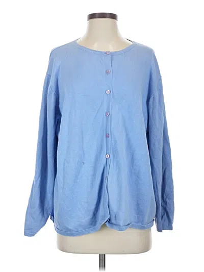 Pre-owned Dressbarn Cardigan Sweater In Blue