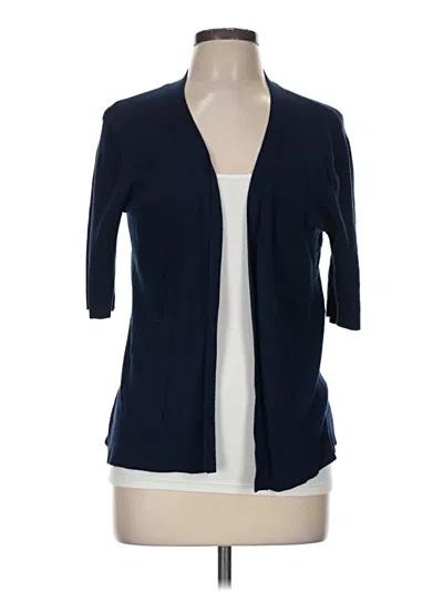 Pre-owned Dressbarn Cardigan Sweater In Blue
