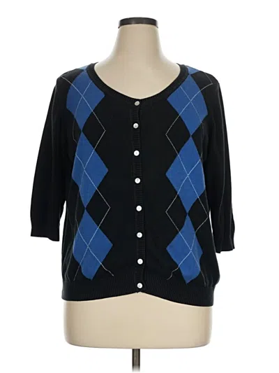 Pre-owned Dressbarn Cardigan Sweater In Blue