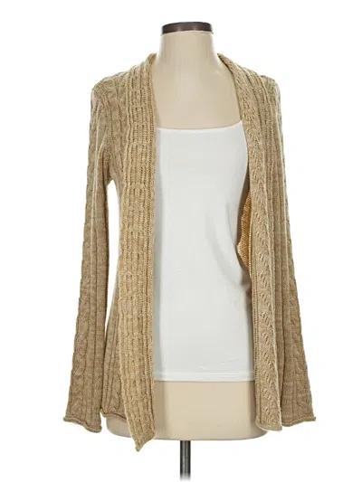 Pre-owned Dressbarn Cardigan Sweater In Brown