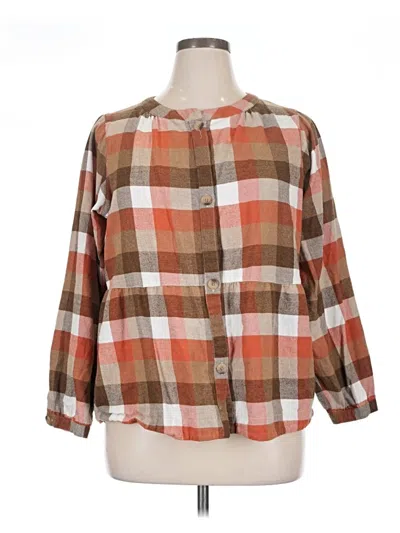 Pre-owned Dressbarn Cardigan Sweater In Brown