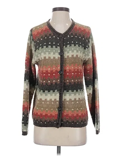 Pre-owned Dressbarn Cardigan Sweater In Brown