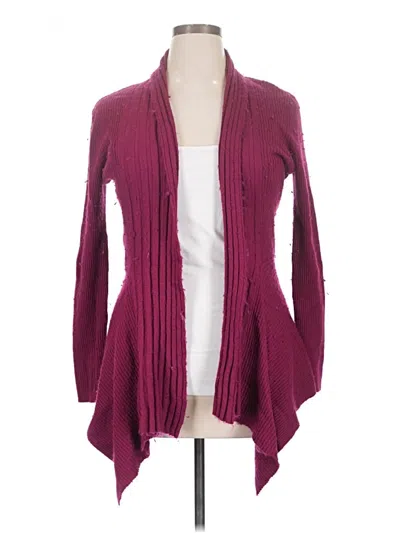 Pre-owned Dressbarn Cardigan Sweater In Burgundy