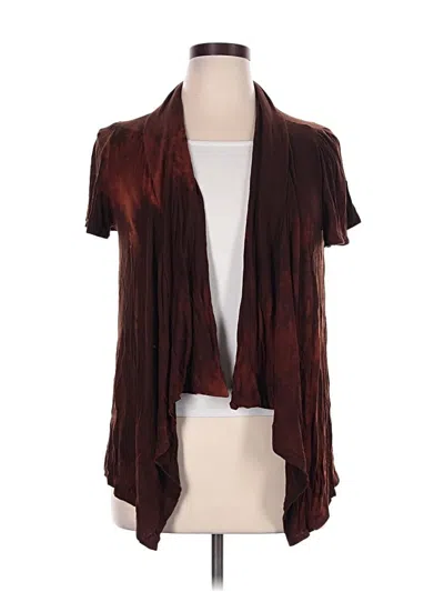 Pre-owned Dressbarn Cardigan Sweater In Burgundy