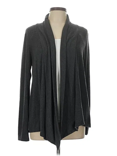 Pre-owned Dressbarn Cardigan Sweater In Gray