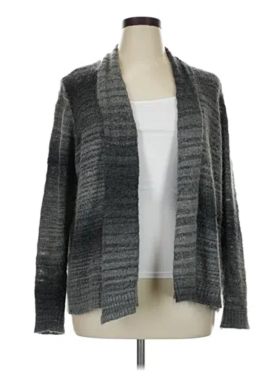Pre-owned Dressbarn Cardigan Sweater In Gray