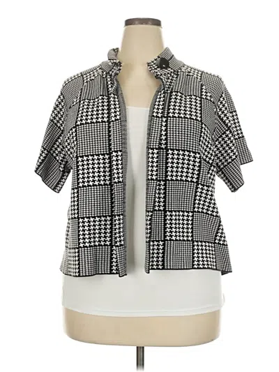 Pre-owned Dressbarn Cardigan Sweater In Gray