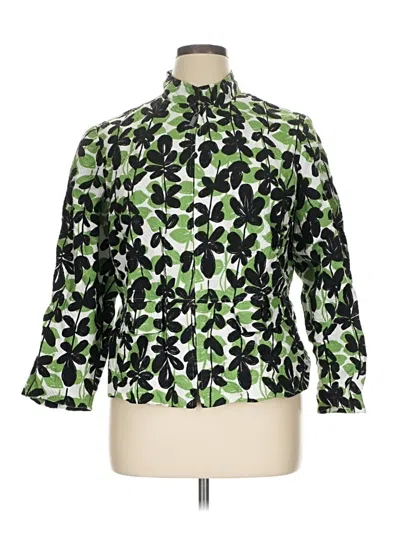 Pre-owned Dressbarn Cardigan Sweater In Green