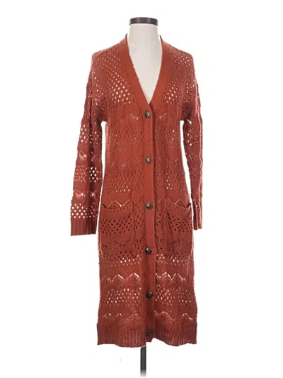 Pre-owned Dressbarn Cardigan Sweater In Orange