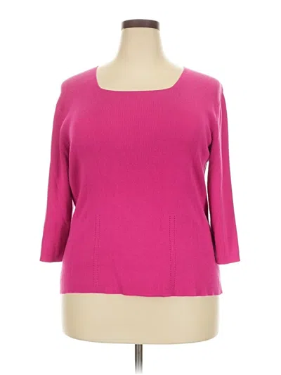 Pre-owned Dressbarn Cardigan Sweater In Pink