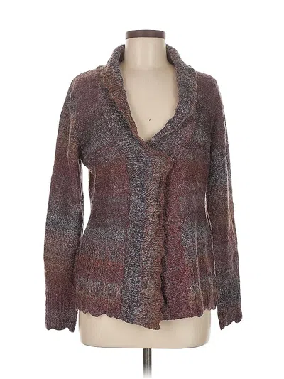 Pre-owned Dressbarn Cardigan Sweater In Purple