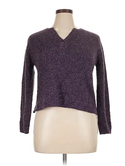 Pre-owned Dressbarn Cardigan Sweater In Purple