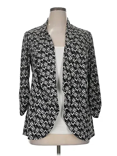 Pre-owned Dressbarn Cardigan Sweater In Silver