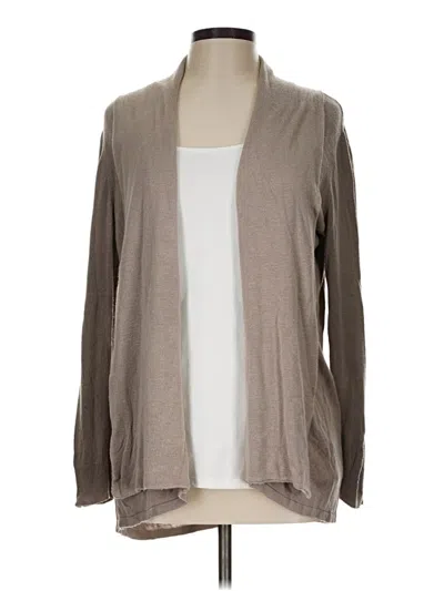 Pre-owned Dressbarn Cardigan Sweater In Tan