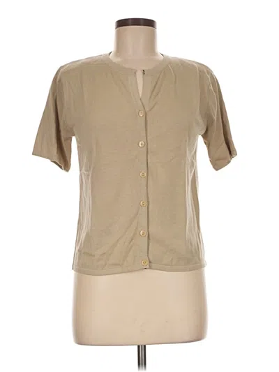 Pre-owned Dressbarn Cardigan Sweater In Tan