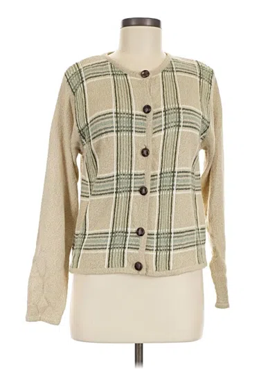 Pre-owned Dressbarn Cardigan Sweater In Tan