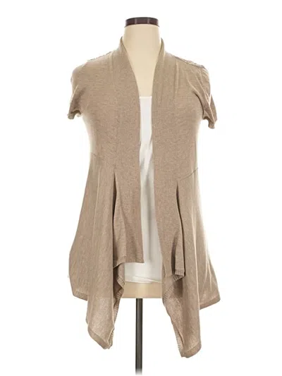 Pre-owned Dressbarn Cardigan Sweater In Tan