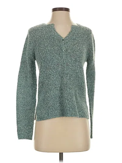 Pre-owned Dressbarn Cardigan Sweater In Teal