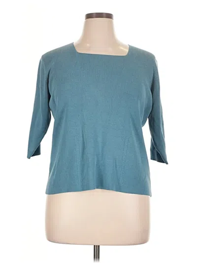 Pre-owned Dressbarn Cardigan Sweater In Teal