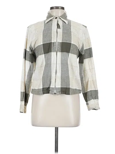 Pre-owned Dressbarn Cardigan Sweater In White