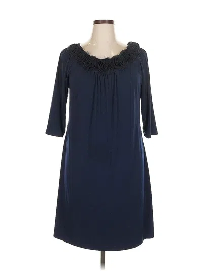 Pre-owned Dressbarn Casual Dress In Blue