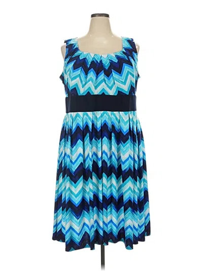 Pre-owned Dressbarn Casual Dress In Blue