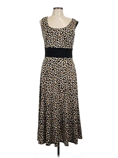 Pre-owned Dressbarn Casual Dress In Brown