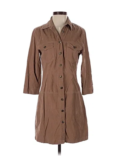 Pre-owned Dressbarn Casual Dress In Brown