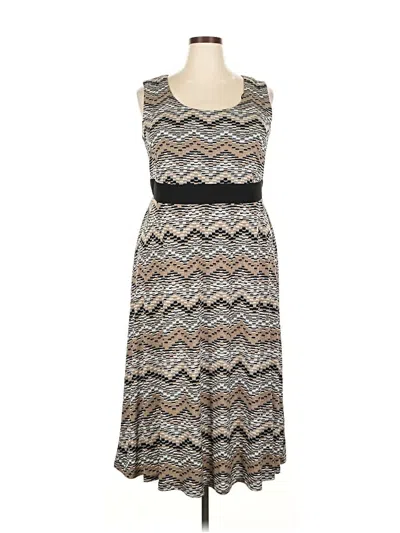 Pre-owned Dressbarn Casual Dress In Gray