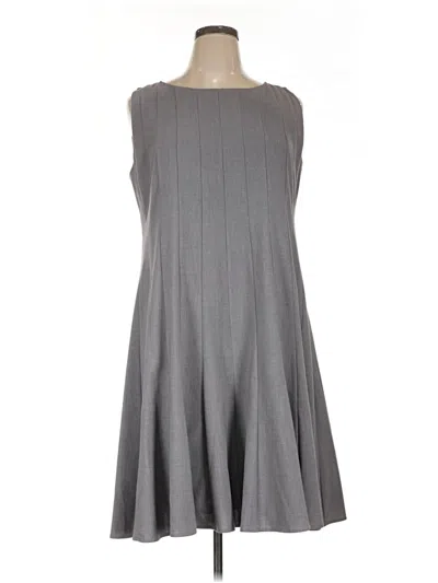 Pre-owned Dressbarn Casual Dress In Gray