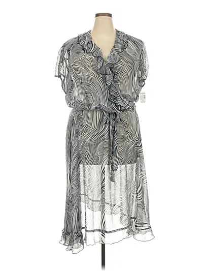Pre-owned Dressbarn Casual Dress In Gray