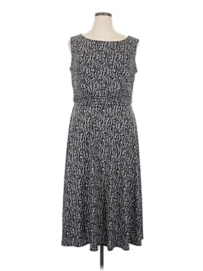 Pre-owned Dressbarn Casual Dress In Gray