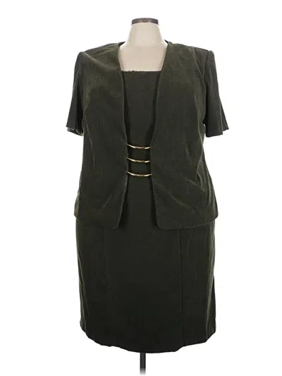 Pre-owned Dressbarn Casual Dress In Green