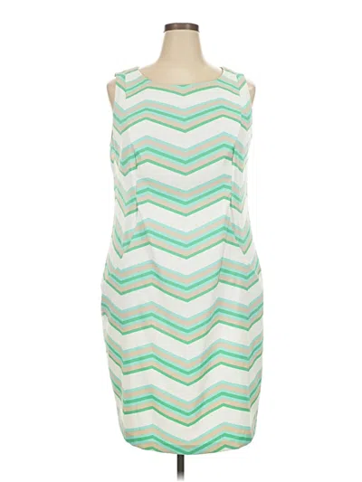 Pre-owned Dressbarn Casual Dress In Green